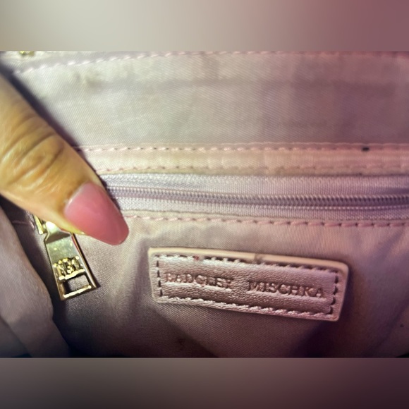 Badgley Mischka Pastel Pink Crossbody/Clutch Purse - Picture 3 of 6